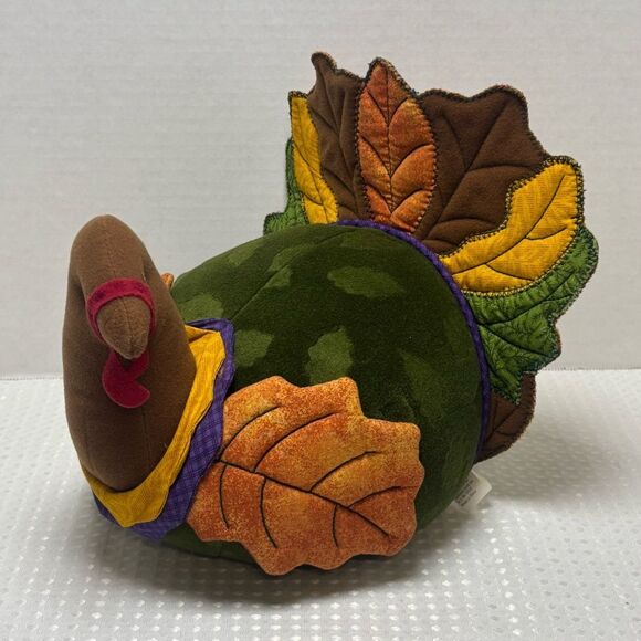 Hallmark Colorful Thanksgiving Turkey Plush Tabletop Decor - Picture 3 of 7